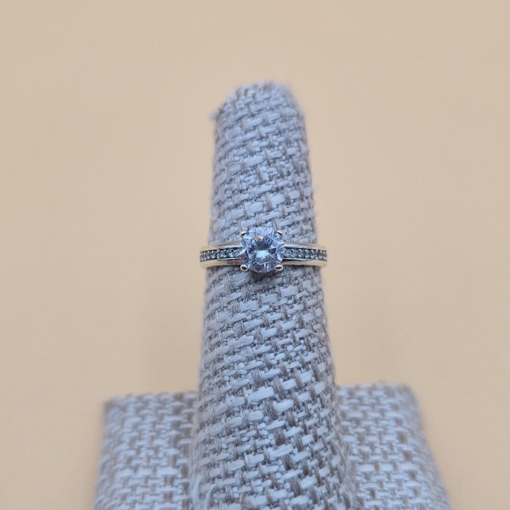 Size 5.25 Sterling Silver ESpirit Brand Cubic Zirconia Gems Ring A4908
